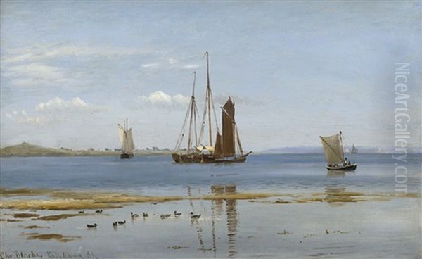 Segelschiffe Im Fjord Von Kallehave In Danemark - view 1