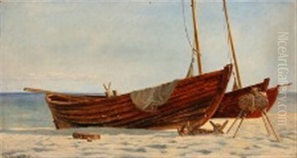 Fishing Boats On A Beach In Skagen - view 1