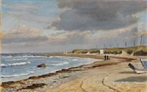View From Hirtshals Beach, Denmark by Christian Vigilius Blache