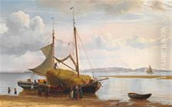 Sailboat Loaded With Hay - view 1