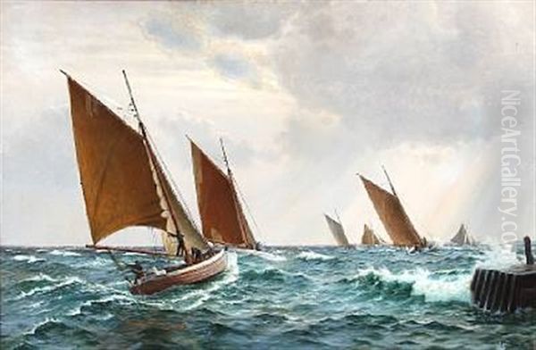 Seascape With Fishing Boats - view 1