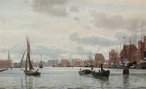 Copenhagen Harbour by Christian Vigilius Blache