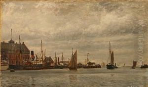 View From Toldboden Customhouse, Copenhagen by Christian Vigilius Blache