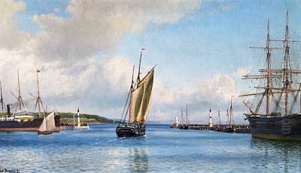 View Of Arhus Harbour Towards Kalo Vig - Creek - view 1
