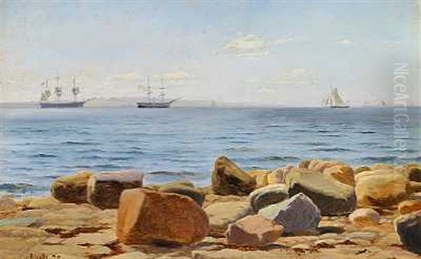 Sejlskibe Ud For Kysten - view 1