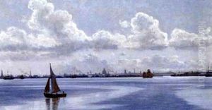 Udsigt Fra "middelgrunden" Mod Kobenhavn by Christian Vigilius Blache