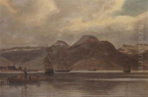 Shipping In A Norwegian Fjord - view 1