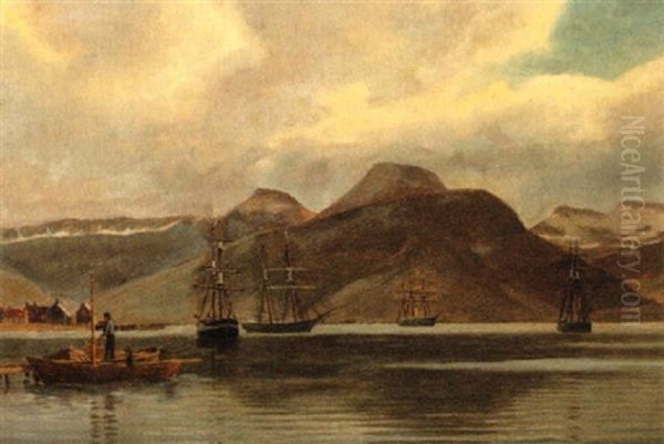 Skibe I En Norsk Fjord - view 1