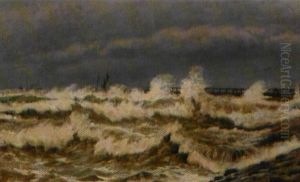 Braending Ved Hirtshals by Christian Vigilius Blache