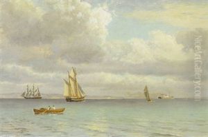 Marine, Skibe Udfor Snekkersten by Christian Vigilius Blache