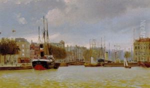 Parti Fra Havnen I Rotterdam by Christian Vigilius Blache