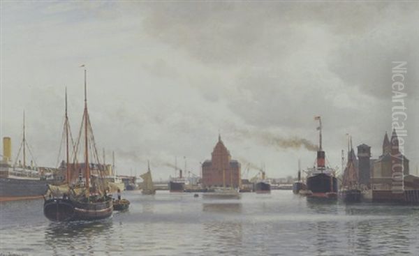 Livlig Trafik I Kobenhavns Havn - view 1