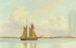 Sejlskibe Ved Kalundborg Sejlskibe Ved Kalundborg