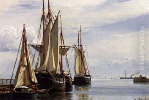 Marine, Skibe Ved En Havn Marine, Skibe Ved En Havn