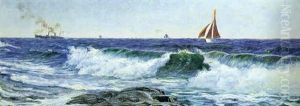 Marine Med Skibe Og Braending by Christian Vigilius Blache