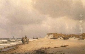 On Skagen Beach by Christian Vigilius Blache