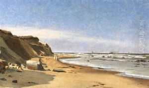 Kystparti Fra Hirtshals Med Figurer by Christian Vigilius Blache