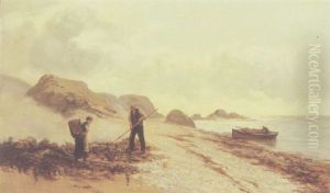 Fiskere Pa Stranden by Andrew Black
