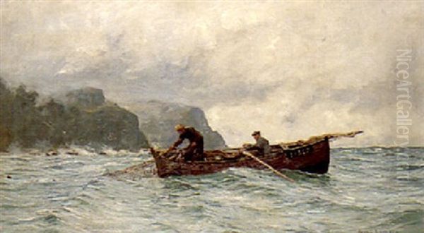 Campbeltown Fishing Boat - Pulling In The Net - view 1