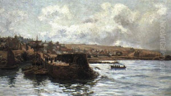 Banff Fishing Boats In Harbour - view 1