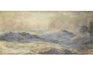 Waves Breaking On The Shore by Arthur John Black