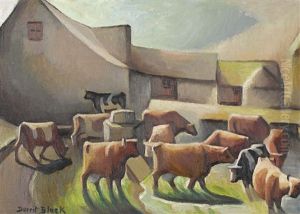 A Dorset Farmyard by Dorrit Black