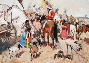 A Festive Indian Encampment