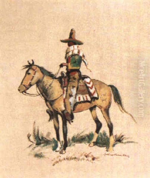 Vaquero On Horseback - view 1