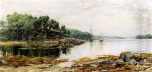 Harbour Landscape by Olive Parker Black