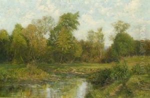 Summer Landscape With A Stream Summer Landscape With A Stream