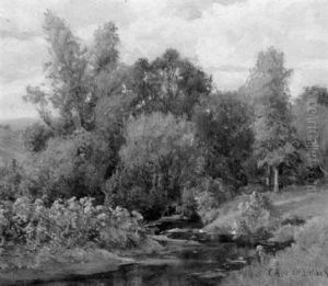 Springtime Landscape by Olive Parker Black