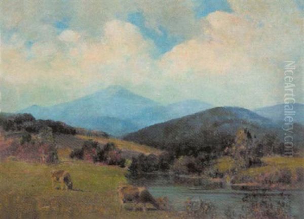 Pastoral Scene With Cows - view 1