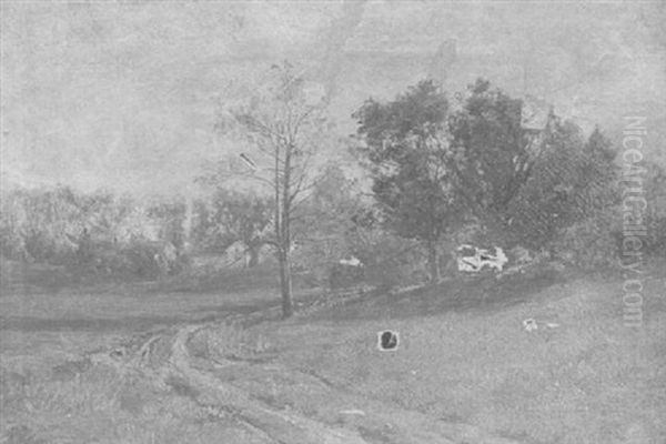 Rural Landscape With Farm Houses - view 1