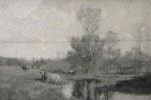 Cattle Watering by Olive Parker Black