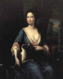 Portrait Of A Lady With A Dog by Joseph B. Blackburn