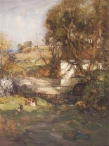 By The Mill Stream by Thomas Bromley Blacklock