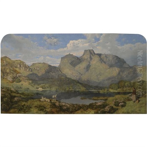 Esthwaitelakeand The Langdale Pikes - view 1