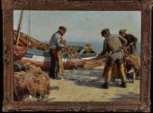 Unloading The Catch by William Kay Blacklock