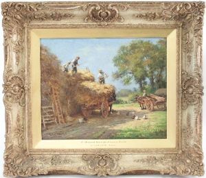The Stackyard, Hemingford Abbots, Hunts by William Kay Blacklock