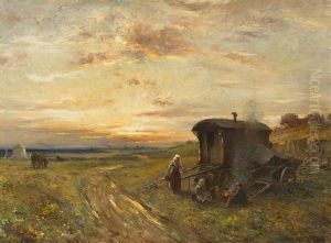 By The Camp-fire by William Kay Blacklock