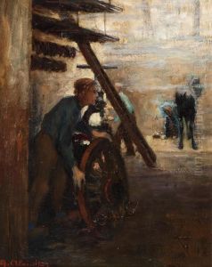 Workshop Of The Blacksmith by Max Alexander Alandt