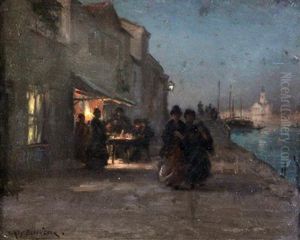 Venetian Night Scene by William Kay Blacklock
