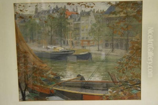 Boten Op Stadsgracht - view 1