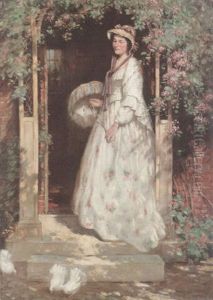 Lady With A Parasol by William Kay Blacklock
