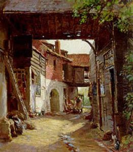 Wool Staplers Yard, St. Ives, Hunts by William Kay Blacklock