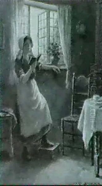 Reading At The Window - view 1