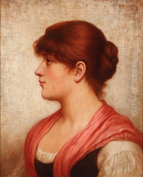 Bust Profile Portrait Of A Young Beauty - view 1