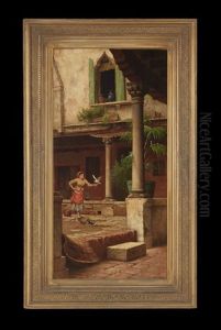 Courtyard, Venice by Walter Blackman