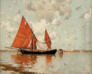 Fishing Boat At Anchor by Walter Blackman