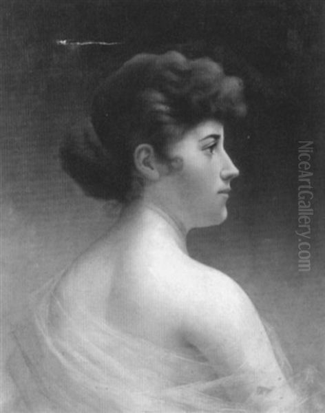 Young Woman In Profile - view 1